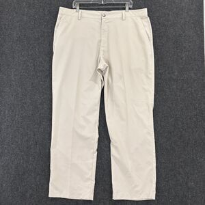 Adidas Climalite Pants Mens 40x32 Khaki Golf Lightweight Performance Pockets